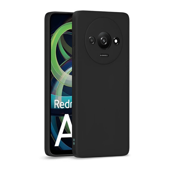 Redmi A3 4G Soft Silicone Anti-Fingerprint Protective Back Case