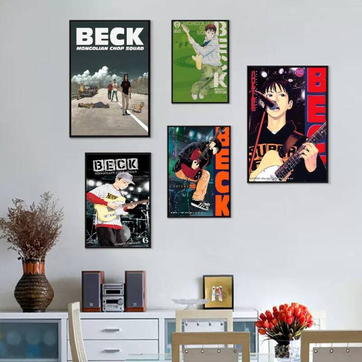 Beck Mongolian Chop Squad Anime Whitepaper Poster Waterproof Paper Sticker Coffee House Bar Aesthetic Art Wall Painting