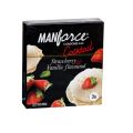 Manforce Cocktail Condom - Strawberry & Vanilla Flavored with Dotted Ring | 3pcs Pack Condom for Men | India. 