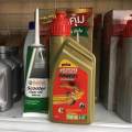 Castrol power 1 semi-synthetic engine oil for scooter with gear oil. 