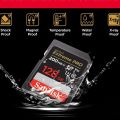 Original 128GB Extreme 200MB/s PRO UHS-I SDXC Memory Card for Camera. 