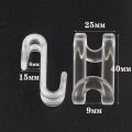 10/30Pcs Clothes Hanger Hooks Space Saving Closet Connector Hook Cascading Hanger Plastic Extender Clips Wardrobe Coat Organizer.