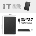 Portable HD External Hard Drive, 320GB, 500GB, 1TB, USB 3.0, HDD for PC, MacBook, PS4, PS5, 2.5".