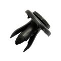 50pcs 6mm Plastic Rivets Black Rivet Fastener Mudguard Bumper Push Pin Clip For Most Car Models Interior Accessories.