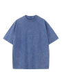 2026 Summer Washed T-Shirts 230G Heavy Cotton Vintage Faded Color Oversized Unisex Basic Tee Short Sleeve Loose Workout Tops. 