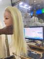 Hair Dummy White For Learning Hair Styling And Cutting etc. 