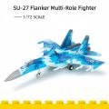 1/72 Creative  Series Sukhoi Su-27 Flanker Jet Building Blocks Set Multi-Role Fighter Model DIY Toys For Boys Xmas . 