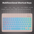 Wireless Backlit Keyboard For iOS Android Windows Systems Rechargeable Backlight 10 Inch Teclado For Mac iPad MatePad Laptop.