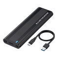 Solid-State Drive Enclosure 10Gbps M.2 NVMe SSD Enclosure Adapter Tool Free for Hard Drive Accessories. 