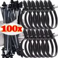 Auto Nylon Wire Harness Fixing Cable Tie Push Mount Zip Strap Self Locking Car Clip Retainer Fastener Universal Routing Tool. 