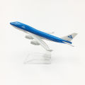 1/400 Scale Aviation KLM B747 Alloy Aircraft Plane 16cm 747 Airplane Model Toys Decoration Children's Collection . 