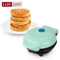 Nonstick waffle Donut maker mini breakfast machine round shaped cake baking. 