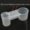 Auto Drinking Device for Birds Plastic Pet Feeder Double Nozzle Water Botter for Chicken/Pigeon/Parrot/Pet Drinking Accessories. 