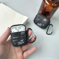 Hot Off Stylish Black Airpods Case Clear Case For Airpods 4 2 3 Pro 2 Generation Airpod Pro Cover Gift For Boyfriend Earphone. 