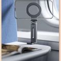 Universal Trip Magnetic Phone Holder Foldable Travel Rotation Hands-Free Airplane Phone Mount Portable CellPhone Selfie Bracket.