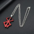 Anime Berserker Symbol Pendants Necklacefor Men Women Keychain Collection Halloween Jewelry Cosplay Accessories for Fans.