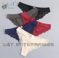 Women/Girl Seamless Lingerie Female Panties Underwear Lace Low-rise Pants Transparent Briefs Floral Penties Underpants. 