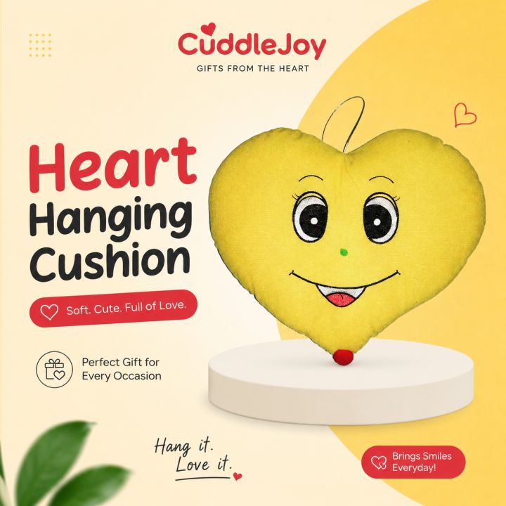 Heart shaped smiley Pillow