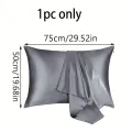 Silky Satin Pillowcase 21 Momme 600 Thread Count for Hair and Skin , Hypoallergenic Breathable Both Sides satins with zipper. 
