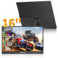 HGFRTEE 16inch Touch Portable Monitor 100%sRGB 350Cd/m² External Second Display For Laptop Screen,Touch/no Touch optional.