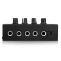 4 Channels Mini Headphone Amplifier HA400 Ultra-Compact Stereo Audio Amplifier With Power Adapter 10MHz Earphone Amp for Music. 