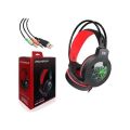 PolyGold Gaming Headphones PG-6920 USB LED Headset with Microphone Cool Crack Head Mounted Gaming Headphones. 