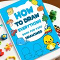 96 Cartoon Patterns Fun Drawing Book Simple 4-step Tutorial on How To Complete Drawing Interactive Coloring Activity Book. 