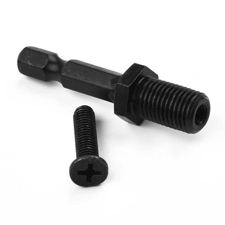 Thread%20Screw.%20For%20Drill%20Bit%20Chuck%20Adapter%201/4%5C%5C%5C"%20Hex%20Shank%20Drill%20Chuck%20Adapter%203/8%5C%5C%5C"-24UNF%20Black%20Keyless%20Chuck%20Locking%20Steel%20-%20Image%206