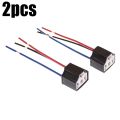 H4 Car Bulb Lampholder 3-hole Ceramic Wire Wiring Car Headlight Bulb Light Beam Socket Plug Auto Light Accessories Wire Socket. 