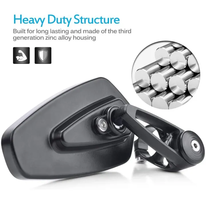 2Pcs%20Motorcycle%20Mirrors%20Fits%20for%207/8"%2022mm%20Bar%20End%20Side%20Rearview%20Mirror%20Universal%20Motorbike%20Bike%20Handlebar%20Rear%20View%20Mirrors%20-%20Image%204