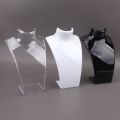 Acrylic Portrait Model Jewelry Display Stand - Necklace Pendant Earring Holder Shelf for Decorative Exhibition. 