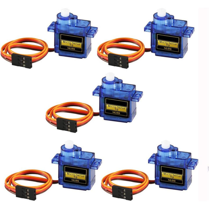 6 Piezas Micro Servo Motor 9g Para RC – Mini Servo De 180° Para Helicópteros, Coches, Barcos Y Robots, Compatible Con JR Y FUTABA