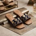 fancy velvet embroidred uppar flat sleeper.. 