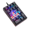 Motospeed K24 Macro Mechanical Numeric Keypad Wired 21 Keys RGB Backlight Numpad Gaming Keyboard Red Blue Switch For PC Notebook. 