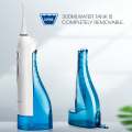 Hangsun Water Flosser Cordless Oral Irrigator Rechargeable Dental Water Jet HOC700 for Teeth Braces with 300ML Water Tank and 4 Jet Tips for Travel & Home Use. 