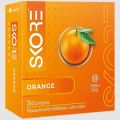 Skore Orange Flavor Condoms 3pcs Pack 1500+ Dots Condom | India. 