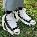 New 20mm Wide Flat Shoelaces Thick Polyester Replacement Laces for Campus Sneakers & Casual Shoes Classic Cotton Rope Flat Laces. 