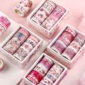 10 Rolls/box 11 Models Washi Tape Cute Illustration Style Decorative Handbook DIY Material Stationery. 