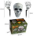 Halloween Skull Suit Ghost Festival Decoration Props Artificial Human Body Plastic Skull Hand Bar Masquerade Decoration.