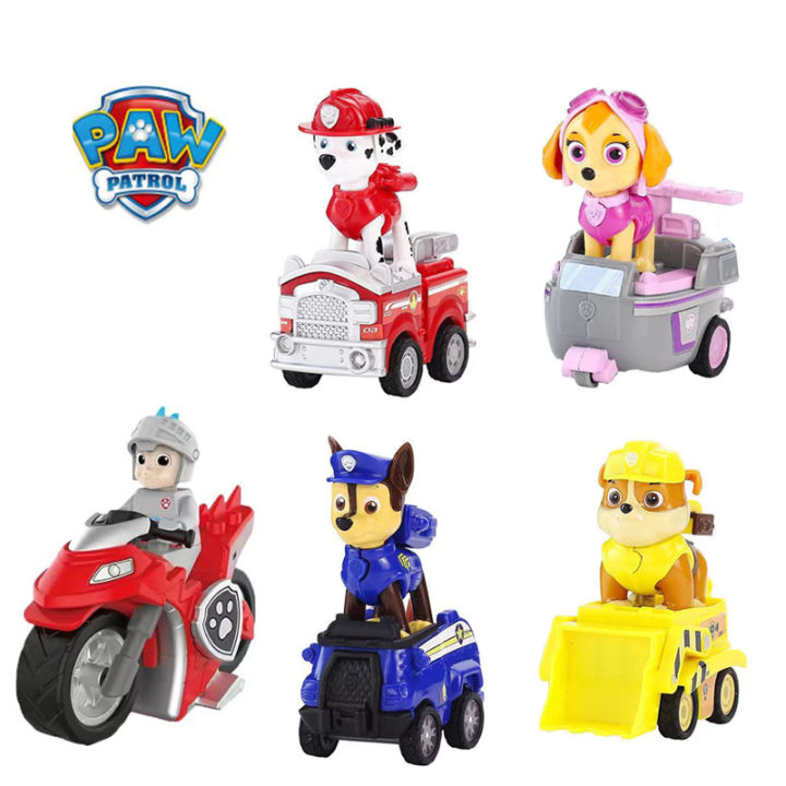 Paw Patrol Puppy Patrol Patrulla Canina Toys Action Figures Captain Ryder Model Chase Skye Marshall Vehicle Car Kids Toy s