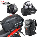 Motocentric Motorcycle Rear Seat Bag Multifunction Waterproof Motorcycle Helmet Backpack Big Capacity Motocross Tail Bag Luggage. 