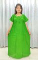 Pure Cotton Star Embroidery Maternity Maxi Dress, Free Size. 