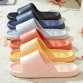 Soft Slippers Couples Home Outdoor Slipper Summer Women Bedroom Thick Bottom Shoes Beach Sandals Men Flip Flops Shower Shoes. 