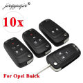jingyuqin 10pcs 2/3/4/5 BTN Key Shell for VAUXHALL OPEL Insignia Astra J Zafira C Mokka Chevrolet Buick Car  Fob Case Housing. 