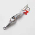 BRAVMACK 1PC Trolling Spinning Spiral Long Cast Spoons Fishing Lure Spinner   Screw Rotation Metal Jigbait Red Hear Sequins. 