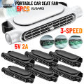 1-5PCS Car Headrest Cooling Air Fan 3 Speeds Adjustable Car Interior Rear Headrest Fan Cooler Air Cooling Fan Car Accessories. 