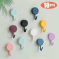 Self Adhesive Wall Hook Strong Without Drilling Coat Bag Bathroom Door Kitchen Towel Hanger Hooks Home Storage Accessories.