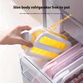 Portable Ice-Making Mold Pitcher Transparent Silicone Ice Cube Mold 2-In-1 Foldable Lce Making Water Bottle Tool Ice Tray.