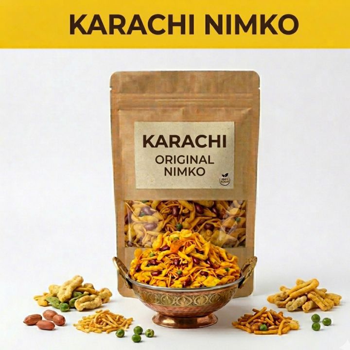 Karachi Special Mix Nimko - Original Crunchy Savory Snack for Tea Time ...