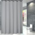 PEVA Waterproof Shower Curtain Mildew Bathroom Solid Curtain Wave Window Tulle Home Luxury with Hooks  Heavy S Fold Wavy Shower. 